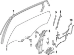 Genuine Nissan Run Channel 82330-5MP0B. Fixed Price $143.87.