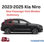 Fit 23-25 Kia Niro Passenger Right Side Rear Vent Stationary Window Glass Only. Fixed Price $110.00.