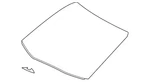 Genuine Toyota Windshield Spacer 56116-08010. Fixed Price $20.93.