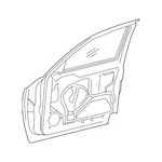 55359428AB Door Glass For Mitsubishi. Fixed Price $54.89.