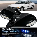 For 90-93 Honda Accord M-3 Style Gloss Black Led Manual Side Mirrors Pair. Fixed Price $49.95.