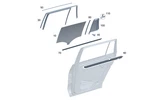 Genuine Mercedes-benz Window Divider 167-730-25-01. Fixed Price $60.33.