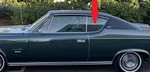 Fits American Motors Ambassador 1970-1973 2 Door Hardtop Passenger Quarter Glass. Fixed Price $285.00.