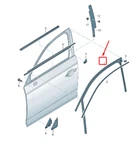 New Audi A4 B9 Front Left Door Window Run Channel 8W0837439D Original. Fixed Price $184.66.