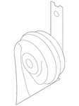 Genuine Hyundai 2007-2012 Santa Fe High Note Horn 96621-3J100-DS. Fixed Price $150.29.