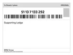Genuine Bmw Supporting Ledge 51-13-7-133-292 New. Fixed Price $73.25.