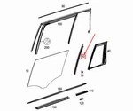 Mercedes-benz Gle C292 Window Divider For Rear Left Door A2927300119. Fixed Price $97.95.