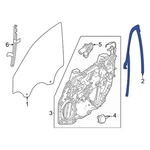 For Dodge Hornet 2023-2024 68607087AA Front Left Window Channel. Fixed Price $255.57.