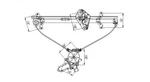 Power Motor & Regulator Assembly-window Front Right Tyc 660063. Fixed Price $44.50.
