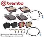 Front & Rear Oe Brembo Brake Pads + Sensor Kit For Bmw X5 X6 M50I / SDRIVE40I. Fixed Price $265.88.