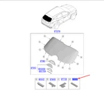 Hyundai Tucson NX4 MK4 Rear Windshield Pad 861142L000 Genuine!. Fixed Price $12.87.