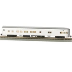 New Bachmann Unlettered Aluminum 85' Smooth-side Observation Passenger Car Ho. Fixed Price $61.99.