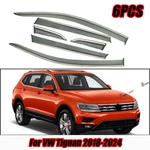 For 18-24 Volkswagen Tiguan Smoked Window Visor Vent Deflector Rain Guards 6PCS. Fixed Price $50.34.