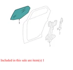DD10915GTN 2009 Dodge Charger Driver Rear, Left Door Glass. Fixed Price $99.99.