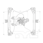 Tyc Window Motor And Regulator Assy Front Left For 2012-2017 Chevrolet Equinox. Fixed Price $78.25.