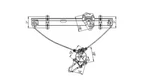 Window Reg W/ Motor Tyc 660105. Fixed Price $73.44.