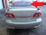 04 Mazda 6 Sedan Back Window Glass Roof Mounted Antenna Option. Fixed Price $105.00.