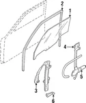 Genuine Ford Run Channel F8CZ-7421458-AA. Fixed Price $11.50.