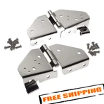Crown RT34017 Stainless Steel Windshield Hinges For 1987-1995 Jeep Wrangler Yj. Fixed Price $111.65.