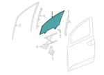 2013-2017 Honda Odyssey Front Left Door Glass/window 73350TK8A00 Oem. Fixed Price $56.24.