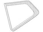 Genuine Nissan Quarter Glass 83300-4C90A. Fixed Price $181.32.