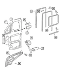 Genuine Mopar Glass Run Lower Channel 5104029AA. Fixed Price $19.27.