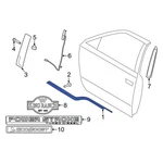 Ford F-150 2015-2020 FL3Z1521453E Front Left Door Belt Molding. Fixed Price $740.44.