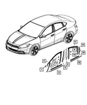 Genuine Mopar Front Door Glass Run Left 68082793AF. Fixed Price $146.74.