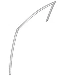 Genuine Nissan Run Weather-strip 80331-6TA0D. Fixed Price $80.86.
