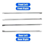 4X Door Belt Molding New For 2011-2018 Volkswagen Jetta 5C6-837-478-B-5AP Silver. Fixed Price $190.99.