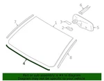 ( ) Genuine Toyota 56117-04050 Windshield Dam-lower 2016-2023 Tacoma. Fixed Price $25.16.