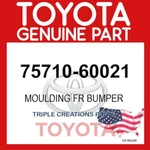 75710-60021 Genuine Toyota Moulding Assy Front Door Belt Rh 7571060021 Oem. Fixed Price $41.34.