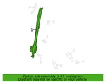 Mitsubishi 86884W161P Lap & Shoulder Belt, New Genuine. Fixed Price $288.97.