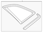 Genuine Audi Quarter Glass 4K5-845-297-C-NVB. Fixed Price $395.52.