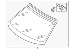 Genuine Audi Windshield 8W6-845-099-AB-NVB. Fixed Price $804.00.