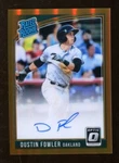 Duston Fowler 2018 Panini Prizm Optic Bronze Auto Rated Rookie A's 52068. Fixed Price $5.18.