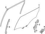 Genuine Nissan Run Weather-strip 82330-6TA0D. Fixed Price $68.23.