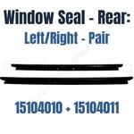 Pair Gm Oem Outer Rear Window Glass Sealing Weather Strip Trim 15104010+15104011. Fixed Price $41.39.