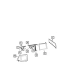 Genuine Mopar Door Glass Frame Left 68251545AH. Fixed Price $154.44.