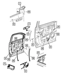 Genuine Mopar Door Glass Channel Left 55362087AE. Fixed Price $26.26.