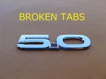 Ford Mustang 5.0 Chrome Rear Side Emblem Logo Badge Sign Symbol Used Oem A37158. Fixed Price $18.00.