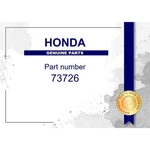 Genuine Honda Rubber Part No. 73726-TM8-000 (73726TM8000). Fixed Price $67.89.