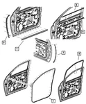Genuine Mopar Glass Run Seal Right 55369294AL. Fixed Price $63.77.