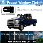 Precut All Sides Window Film Any Tint Shade % Ford F250 Crew Cab 2008-2012. Fixed Price $39.99.