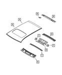 Genuine Mopar Windshield Header 5116379AD. Fixed Price $23.76.