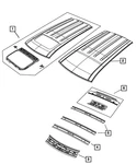 Genuine Mopar Roof Rear Header 68067777AC. Fixed Price $74.52.