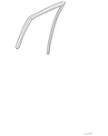 Genuine Nissan Run Weather-strip 82331-3BA0A. Fixed Price $59.75.