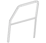 Genuine Mercedes-benz Window Channel 463-725-11-00. Fixed Price $65.79.