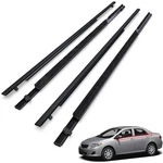 4PCS Door Window Weatherstrips Belt Seal Moulding Trim For 09-12 Toyota Corolla. Fixed Price $32.88.