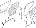 Genuine Nissan Sash Channel 822D5-7BA0A. Fixed Price $7.37.